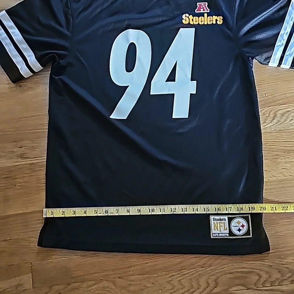 Pittsburgh Steelers Majestic #94 Lawrence Timmons AFC North Jersey Men's Medium - Picture 8 of 10
